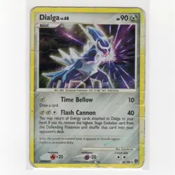 Pokemon TCG Dialga 016/106 DP Deck Exclusives Cosmos Holo Rare Card EN-DMG 2008 - Image 1