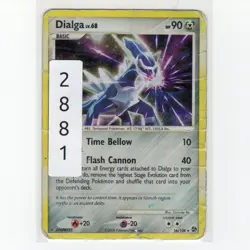 Pokemon TCG Dialga 016/106 DP Deck Exclusives Cosmos Holo Rare Card EN-DMG 2008 - Image 3