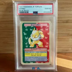 PSA 10 HYPNO 1997 Pokemon Topsun Error Blue Back Card Monster JPN - Image 1