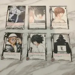 Death Note card Game 6 sheets From Japan KONAMI With tracking 2508-4 F/S - Image 1