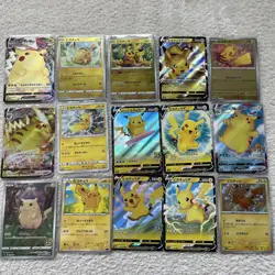 Pokemon TCG Japanese Pikachu Cards Bulk Lot 15-Card Mixed Set LP - Image 1