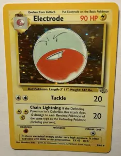 1999 Pokemon TCG Electrode 2/64 Jungle Set Holo Rare Vintage Card WOTC LP+ - Image 1