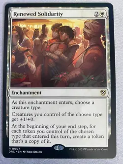 MTG Renewed Solidarity Aetherdrift Commander R 006 DRC - Image 1