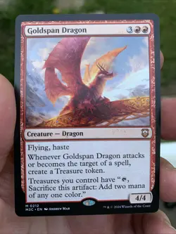 Goldspan Dragon ~ Commander: Modern Horizons 3 [ NearMint ] [ Magic MTG ] - Image 1