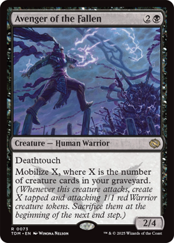 Avenger of the Fallen 0073 ~ **Foil** Rare NM MTG Tarkir Dragonstorm - Image 1