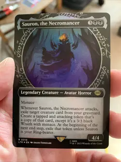 Sauron, the Necromancer SHOWCASE FOIL / Magic MTG / Lord of the Rings - NM - Image 1