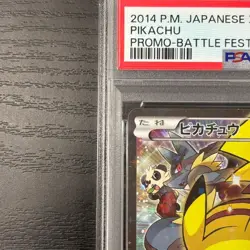 PSA 7 Pikachu 090/XY-P Pokemon Card Japanese Battle Festa Promo Promo 2014 - Image 4
