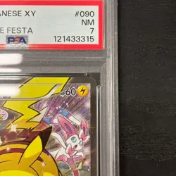 PSA 7 Pikachu 090/XY-P Pokemon Card Japanese Battle Festa Promo Promo 2014 - Image 5