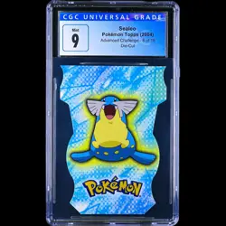 PSA 9 POP 3 Sealeo 8/18 Pokemon Topps Advanced Challenge Die Cut 2004 NM+ - Image 1