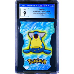 PSA 9 POP 3 Sealeo 8/18 Pokemon Topps Advanced Challenge Die Cut 2004 NM+ - Image 5