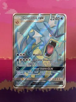 Pokemon Cards Gyarados GX 101/111 Ultra Rare Full Art Crimson Invasion Near Mint - Image 1