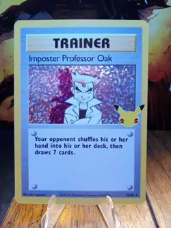 2021 Pokemon Celebrations Imposter Professor Oak #73 - Image 1