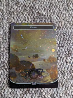 Plains Unfinity Galaxy Foil UNF Card Magic The Gathering 486 L Land - Image 1