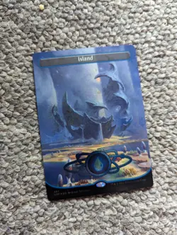 Island Unfinity Galaxy Foil UNF Card Magic The Gathering 487 L Land - Image 1