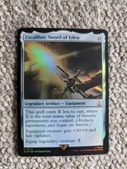 Magic The Gathering Card Assassin's Creed Foil Excalibur, Sword Of Eden 0072 R - Image 1