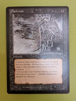 MtG - Darkness - LEGENDS - Lightly Played - bought 1994/5. NO RESERVE - Image 2