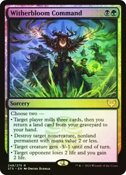 FOIL Witherbloom Command ~ Strixhaven [ NearMint ] [ Magic MTG ] - Image 1