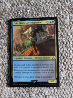 Magic The Gathering Card Assassin's Creed Foil Ezio, Blade Of Vengeance Mythic M - Image 1