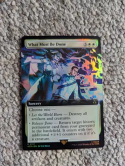 Magic The Gathering Card Assassin's Creed Foil What Must Be Done 0157 Borderless - Image 1