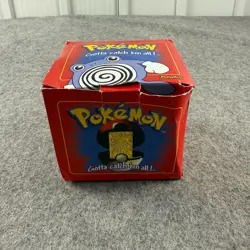 Pokemon Burger King Poliwhirl 23K Gold Plated Trading Card Poke Ball Box COA - Image 2