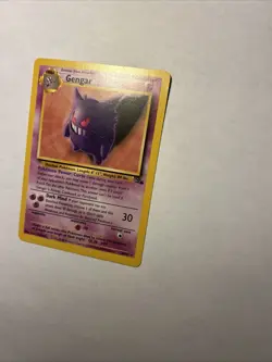 1999 Pokemon TCG Fossil Gengar 20/62 Non Holo Rare Card Vintage WOTC LP - Image 4