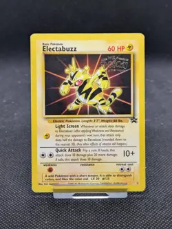Electabuzz No.2 WOTC Black Star Promo Pokemon Card WOTC Played - Image 1