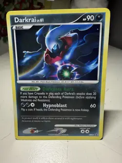 Pokemon TCG Darkrai DP52 Diamond and Pearl Black Star Promo Cosmos Holo Card LP - Image 1