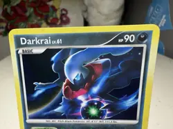 Pokemon TCG Darkrai DP52 Diamond and Pearl Black Star Promo Cosmos Holo Card LP - Image 3