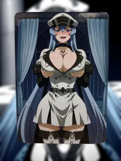 Esdeath Akame Ga Kill Anime Waifu Sexy Goddess Doujin Lewd Hentai Card - Image 1
