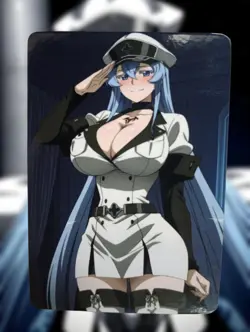 Esdeath Akame Ga Kill Anime Waifu Sexy Goddess Doujin Lewd Hentai Card - Image 1