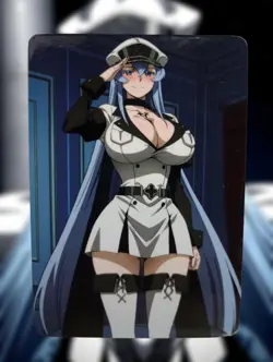Esdeath Akame Ga Kill Anime Waifu Sexy Goddess Doujin Lewd Hentai Card - Image 1