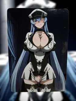 Esdeath Akame Ga Kill Anime Waifu Sexy Goddess Doujin Lewd Hentai Card - Image 1