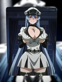 Esdeath Akame Ga Kill Anime Waifu Sexy Goddess Doujin Lewd Hentai Card - Image 1