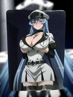 Esdeath Akame Ga Kill Anime Waifu Sexy Goddess Doujin Lewd Hentai Card - Image 1