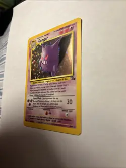 1999 Pokemon TCG Fossil Gengar 5/62 Holo Rare Card Vintage WOTC LP+ - Image 4