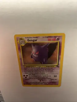 1999 Pokemon TCG Fossil Gengar 5/62 Holo Rare Card Vintage WOTC LP+ - Image 5