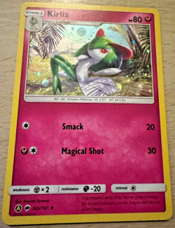Pokemon TCG Kirlia 92a/147 Burning Shadows Cosmos Holo Rare Card - Image 1