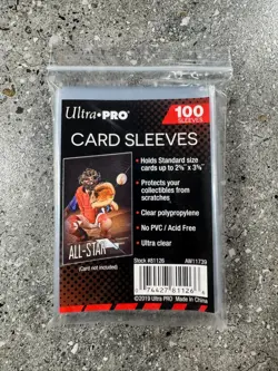 Ultra PRO 1 Pack of 100x Clear Card Penny Sleeves Brand New fits Pokemon MTG DBS - Image 1