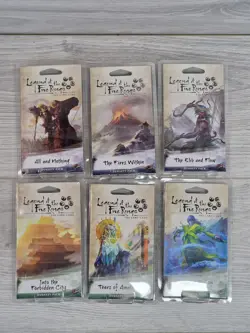 6x Legend of the Five Rings Card Game Dynasty Packs Expansion LCG Fantasy Flight - Image 1