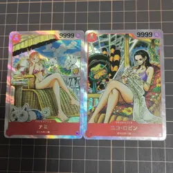 4×One Piece Doujin Card Nami Boa Hancock Swimwear Series Waifu Custom DIY 59*86 - Image 1