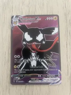 Pokemon Venom Pikachu Cosplay Promo Holo Trading Card - Image 1