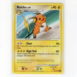 Pokemon TCG Raichu 003/017 POP Series 9 Regular Rare Card EN-MP 2009 - Image 1