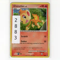 Pokemon TCG Chimchar DP02 Diamond and Pearl Holo Promo Card EN-DMG 2007 - Image 3