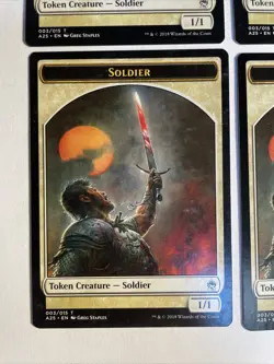 4x Mtg Masters 25 Soldier Token NM Magic Karte Magic The Gathering - Image 2