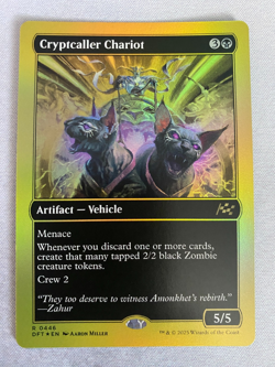 MTG Cryptcaller Chariot (First-Place Foil) Aetherdrift NM - Image 1