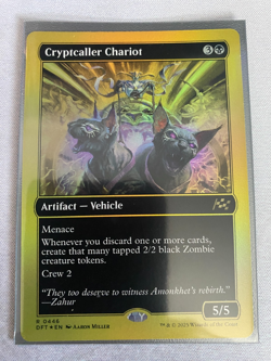 MTG Cryptcaller Chariot (First-Place Foil) Aetherdrift NM - Image 3