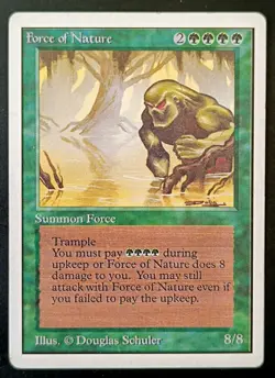 MtG | 1 x Force Of Nature | Unlimited Edition | Magic the Gathering | Old School - Image 1