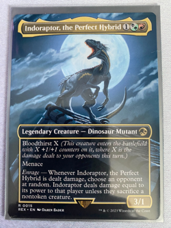 MTG Indoraptor, the Perfect Hybrid Borderless Jurassic World NM - Image 3