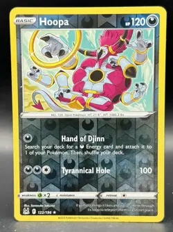 Hoopa #122/196 Reverse Holo Rare 2022 Pokemon Lost Origin - Image 1
