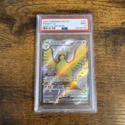 2024 Pokemon Paldean Fates Pidgeot ex Shiny Ultra Rare #221/091 PSA 9 Mint - Image 1